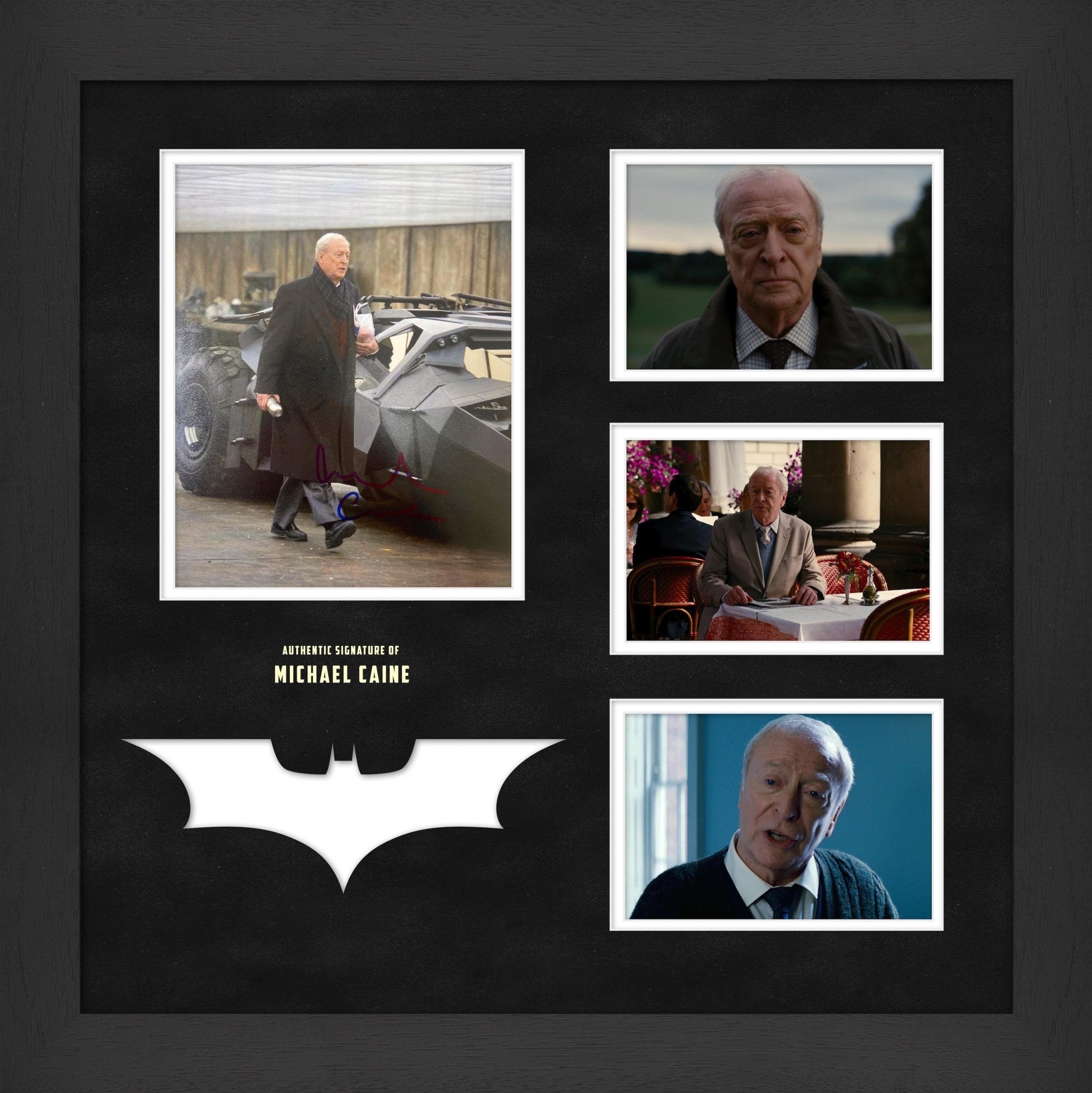 Michael Caine Batman Signed Photo Framed Display - Memorabilia Framers Shop